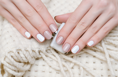 transparent beautiful nails